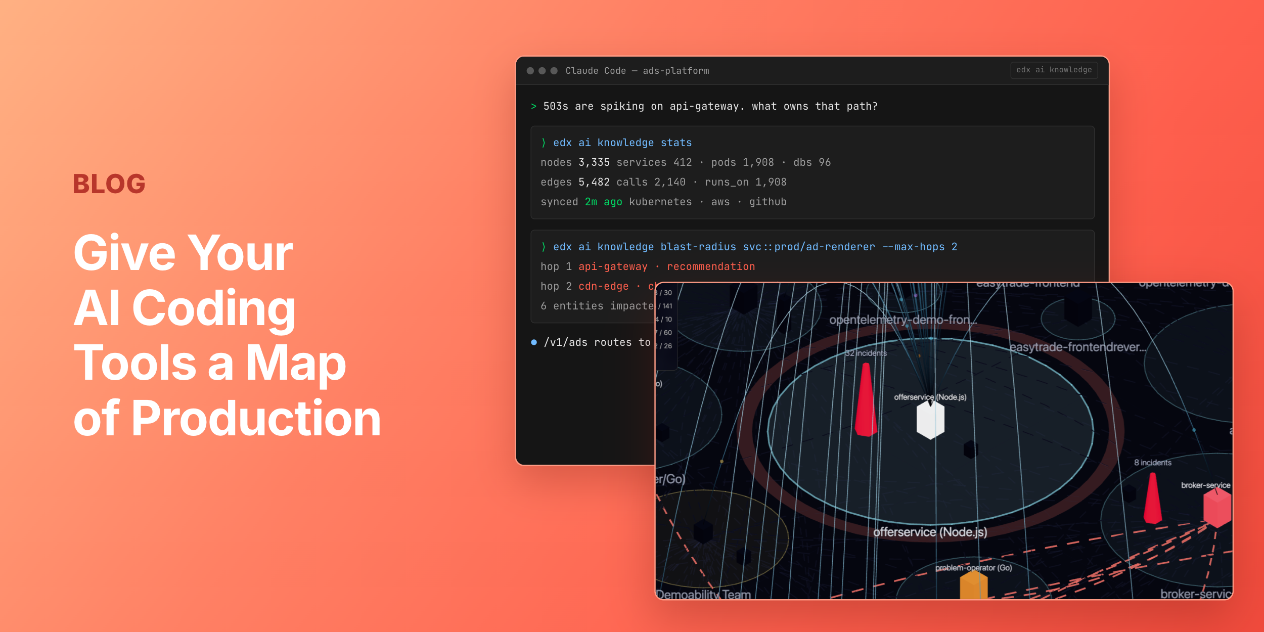 Give Your Coding Tools a Map of Production with Edge Delta's Knowledge Graph